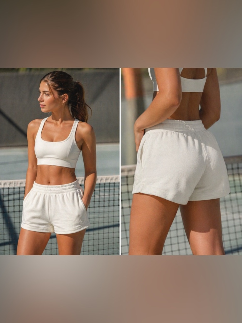 Free People FP Movement Terry Shorts with Pockets